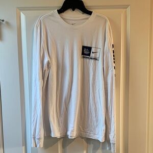 Nike White Gonzaga Long Sleeve Men's Tee